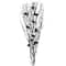 4ft. Black & Orange Lighted Glitter Halloween Branches, 5ct.